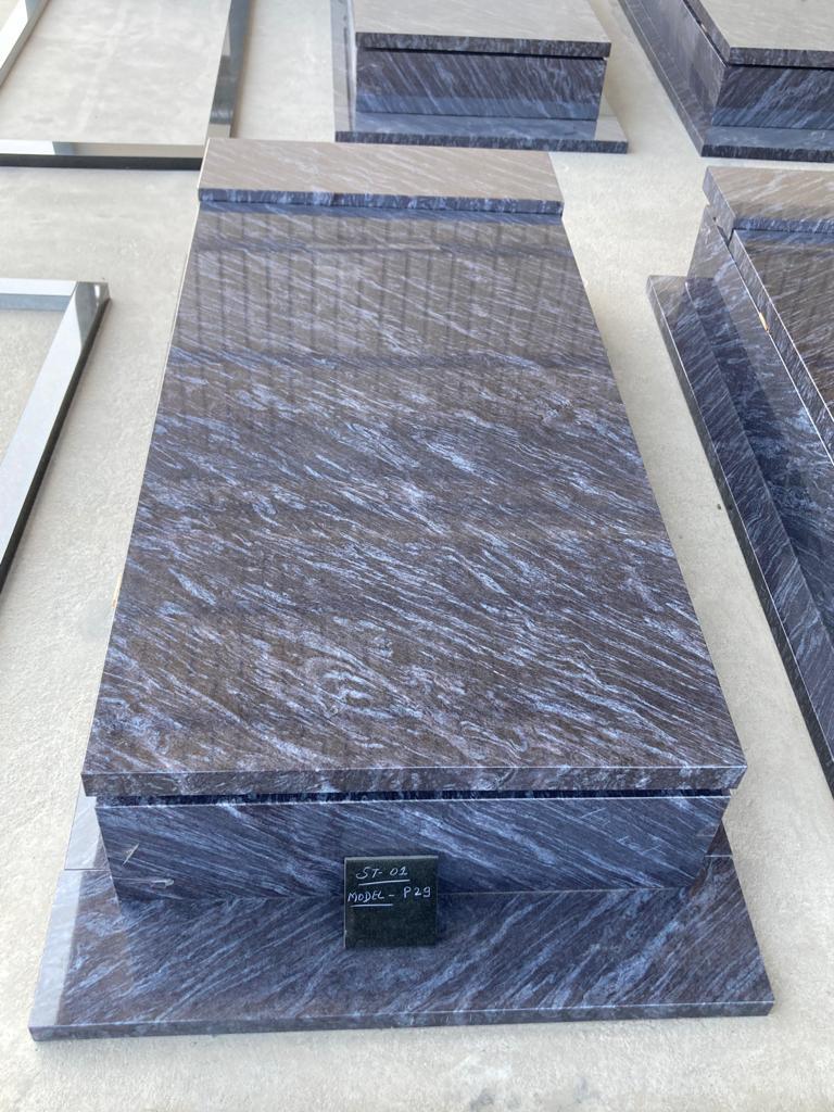 Stacked Silk Blue monument, model P29